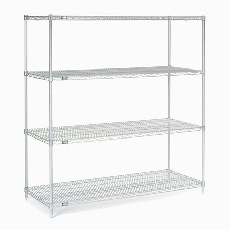 Chrome Wire Shelving, 60W X 18D X 63H